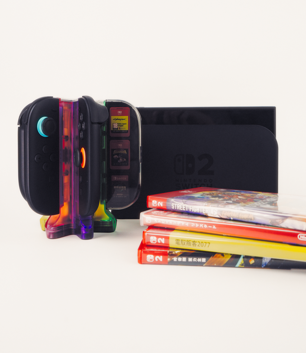 FLOWER Joy-Con 2 Charging Dock (store Joy-Con 2 & Game Card)