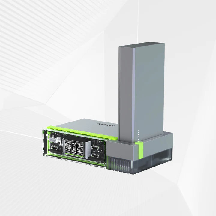 PB x Tegic | Quickbee 2-in-1 GaN 210W Multifunctional Desktop Power Station