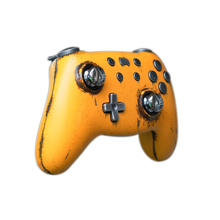 Metal Crush Defender Battle-Damaged Controller With K-Silver TMR Joysticks