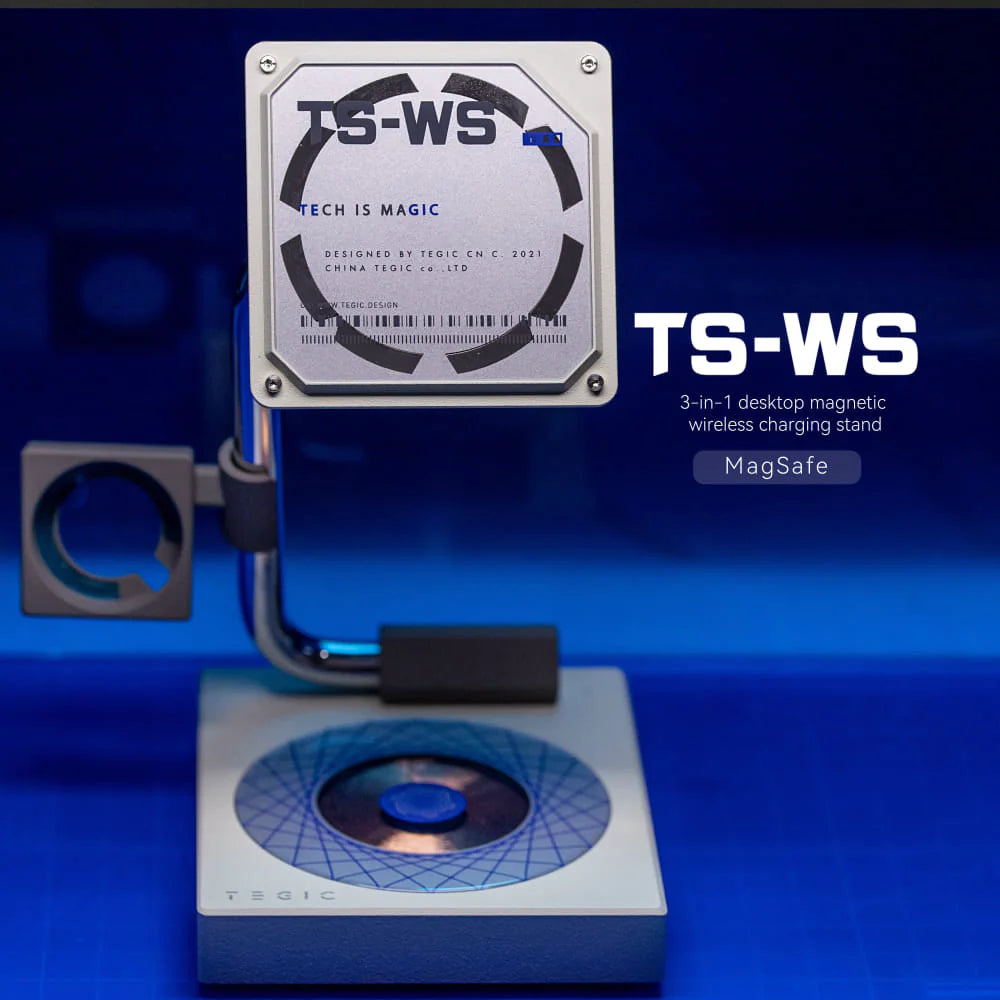 PB x Tegic | TS - WS 3-in-1 Magsafe Wireless Charging Stand
